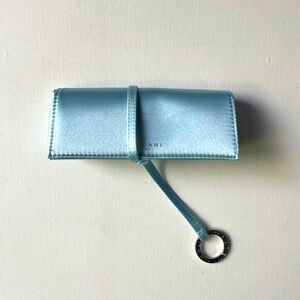 BVLGARI Parfums Blue Satin Eyeglass Case